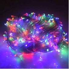 Гирлянда светодиодная 100 LED 10 метров 8 режимов разноцветная